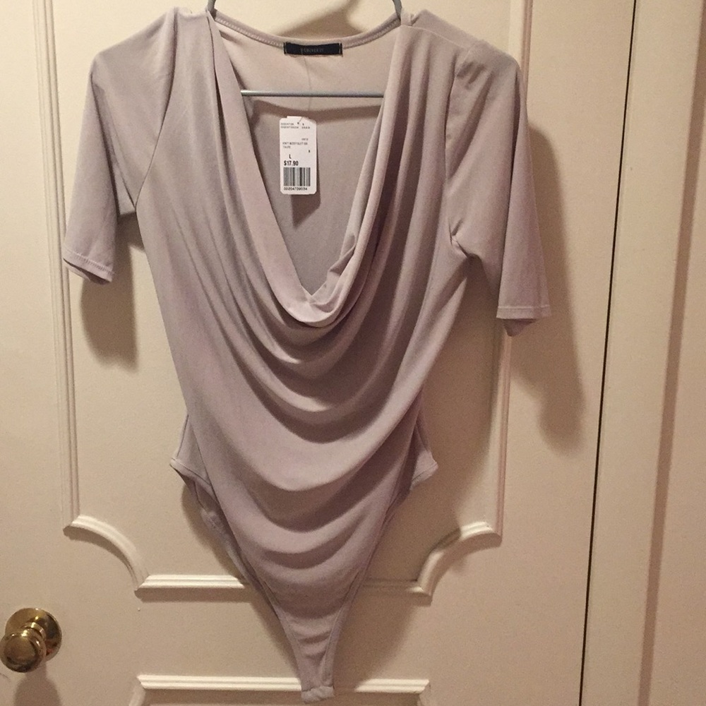 NWT Forever 21 Taupe Bodysuit